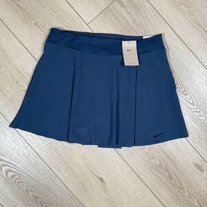 Nike Golf Skort Womens XL Navy Blue Dri-FIT Pleated Tennis Skirt DD3735-451 NEW